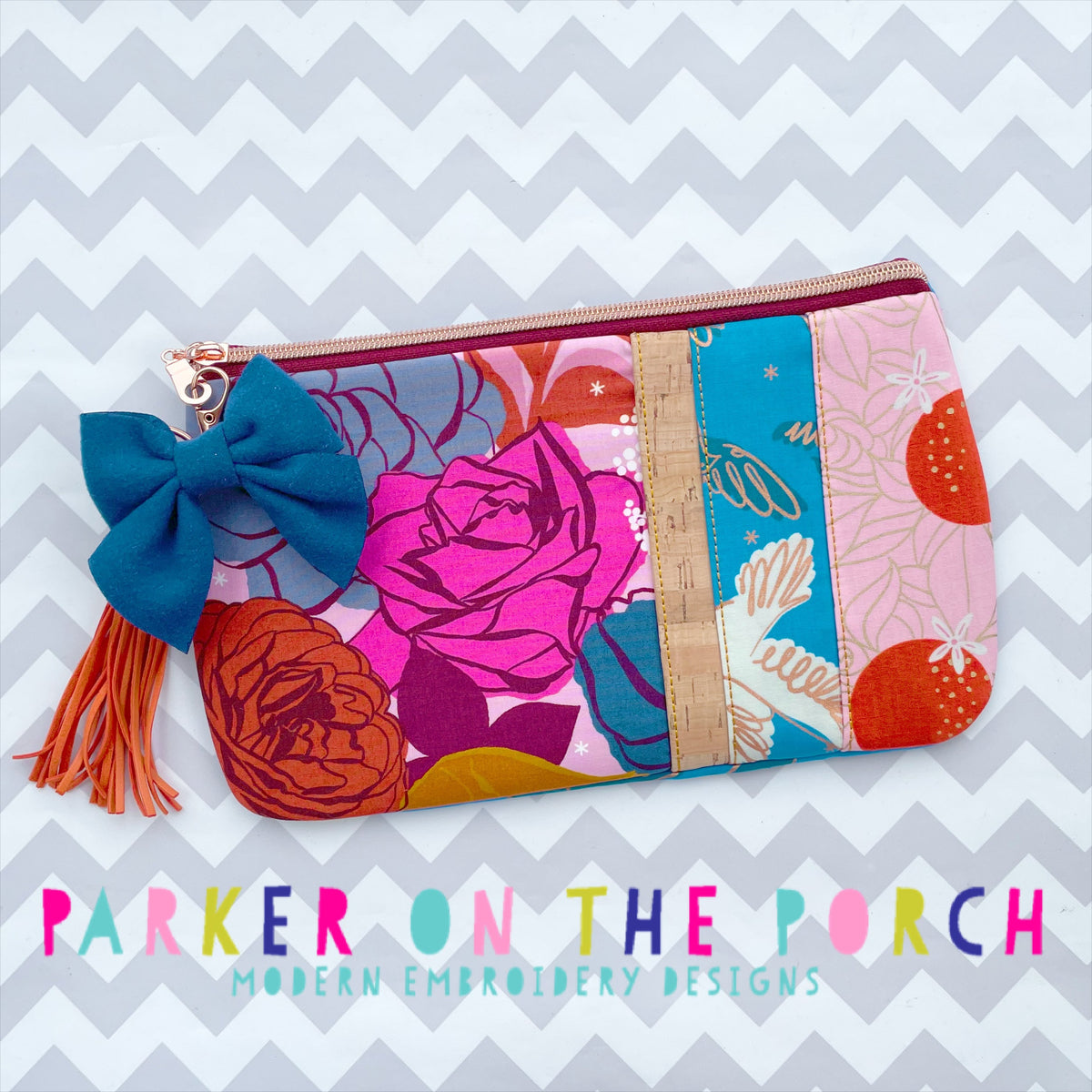 In the Hoop Zipper Bags - Machine Embroidery – Parker on the Porch