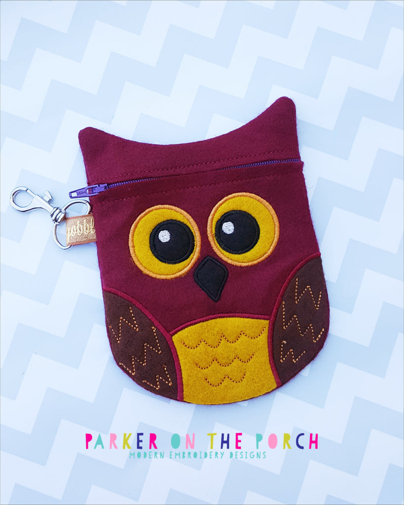 Digital Download - Owl Zipper Bag - Parker on the Porch