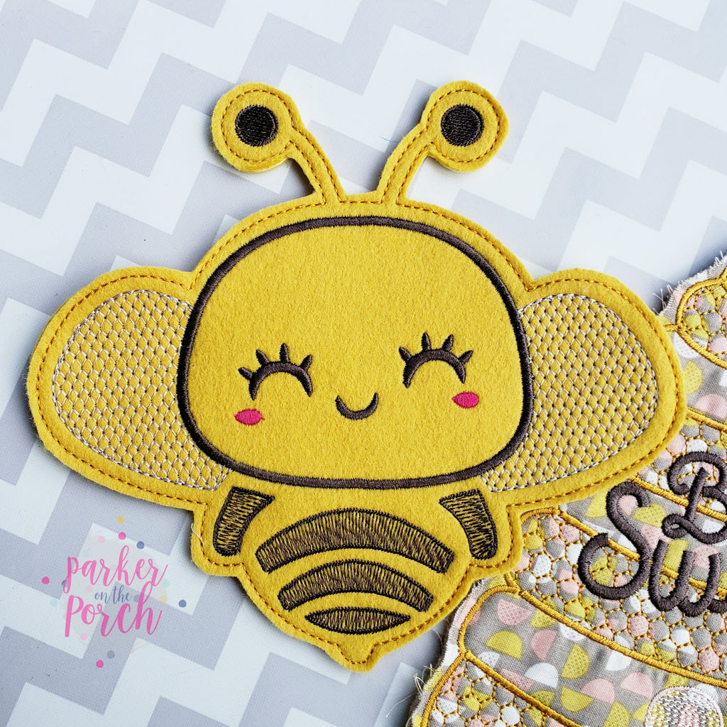 Digital Download- Bee Banner - in the hoop machine embroidery ITH pattern