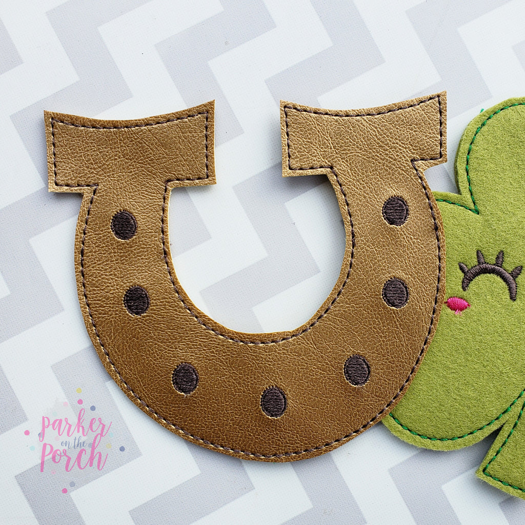 Digital Download- Horseshoe Banner - in the hoop machine embroidery ITH pattern