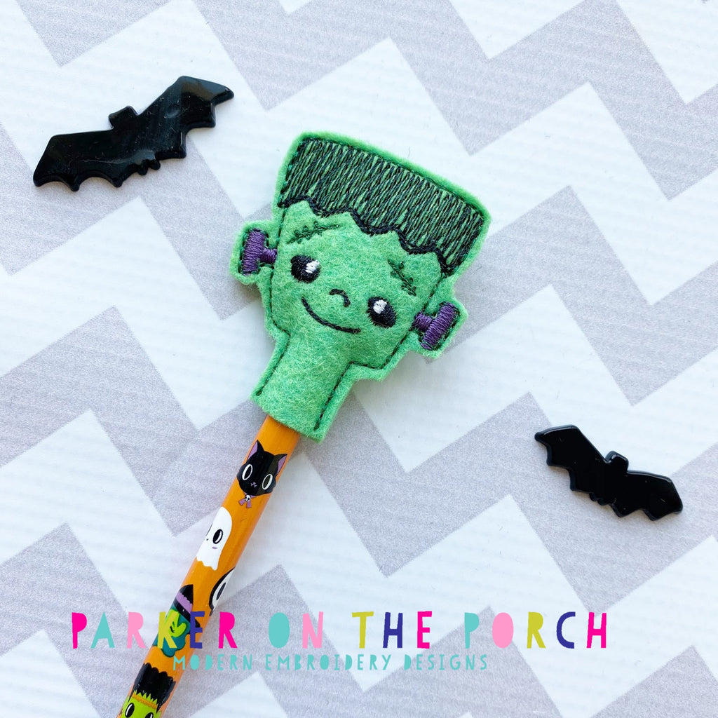 Digital Download- Frank Pencil Topper - in the hoop machine embroidery ITH pattern