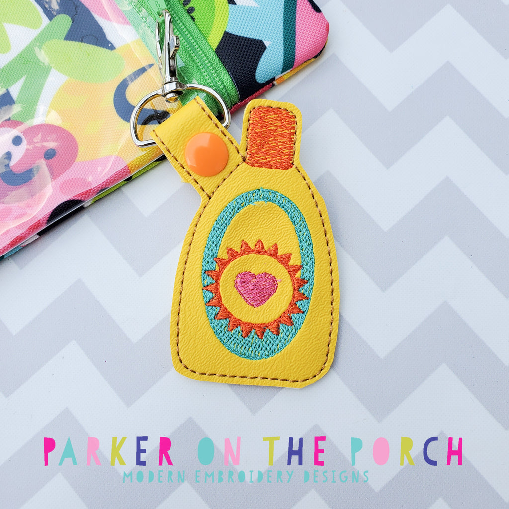 Digital Download- Sunblock Snaptab - in the hoop machine embroidery ITH pattern