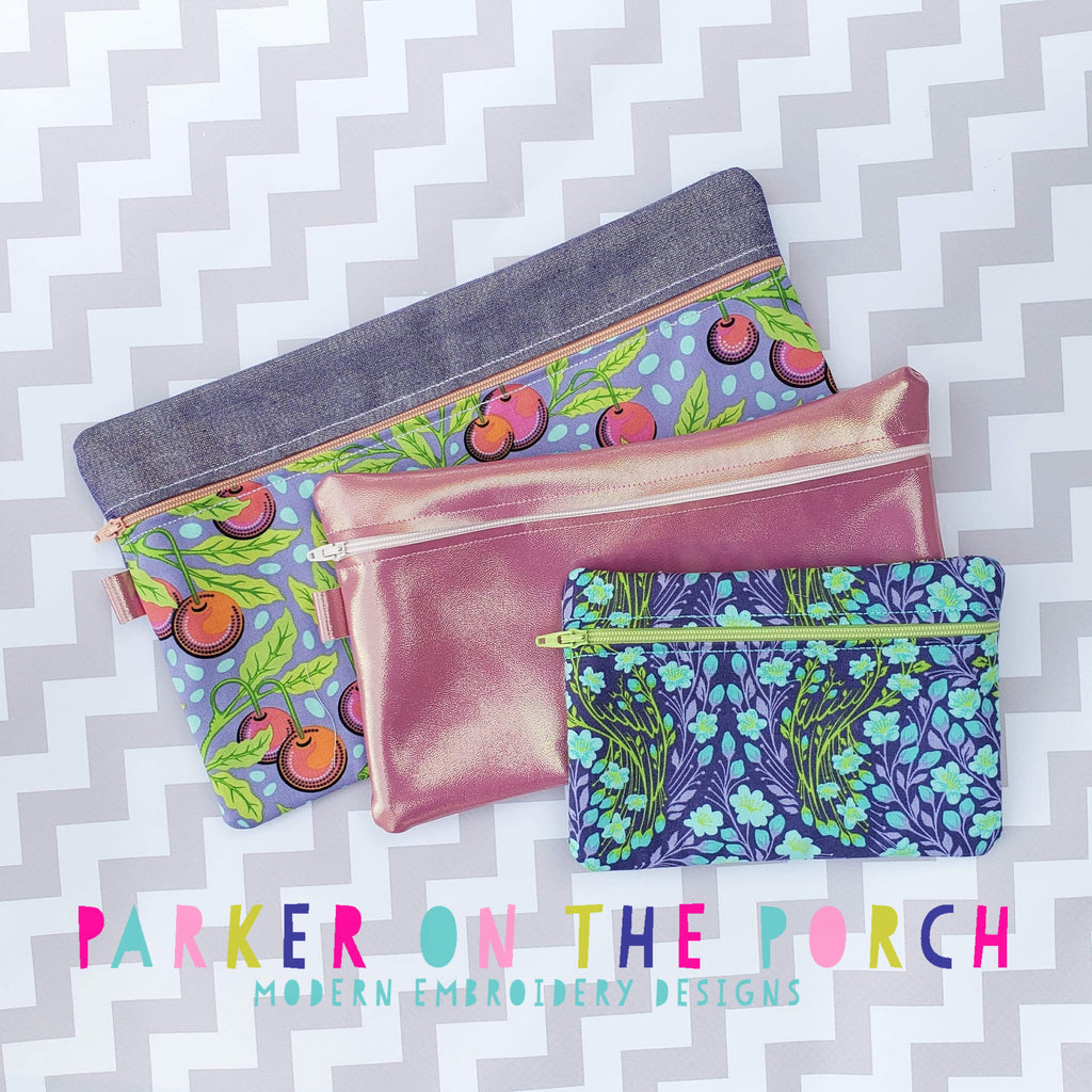 Digital Download - Basic Zipper Bags- Set of 7 - Parker on the Porch, LLC