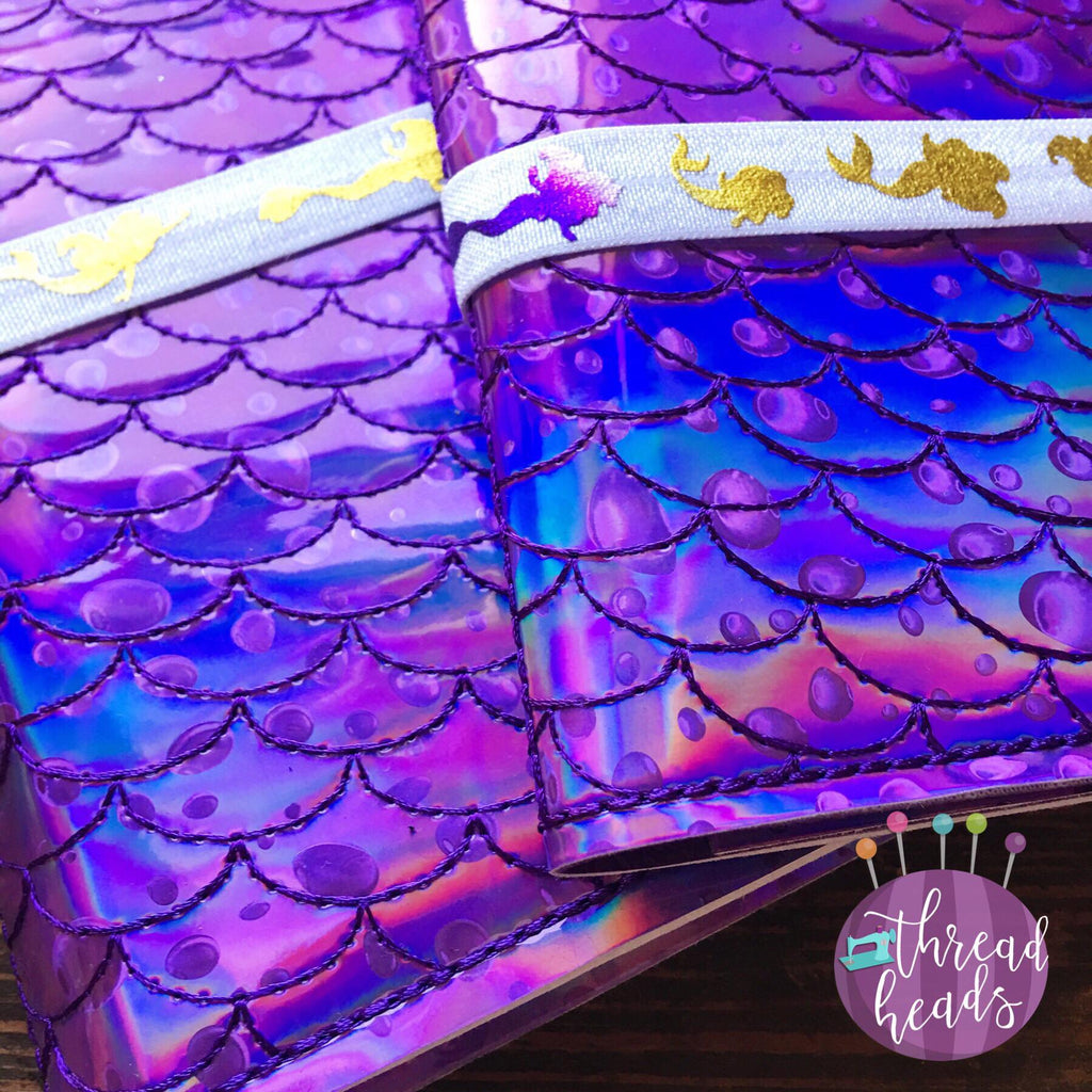 Digital Download- Mermaid Pocket Keepers set of 6 - in the hoop machine embroidery ITH pattern