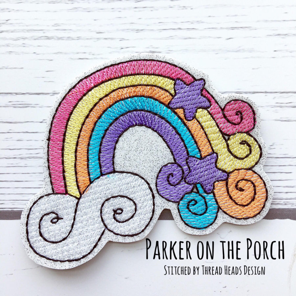 Digital Download- Unicorn Rainbow Sketch Embroidery Fill - in the hoop machine embroidery ITH pattern