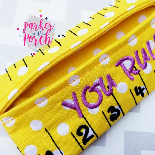 You Rule Zipper Bag & Snaptab Combo! - Parker on the Porch