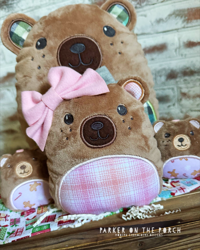 Squishy Teddy Bears for the Holidays - Parker on the Porch