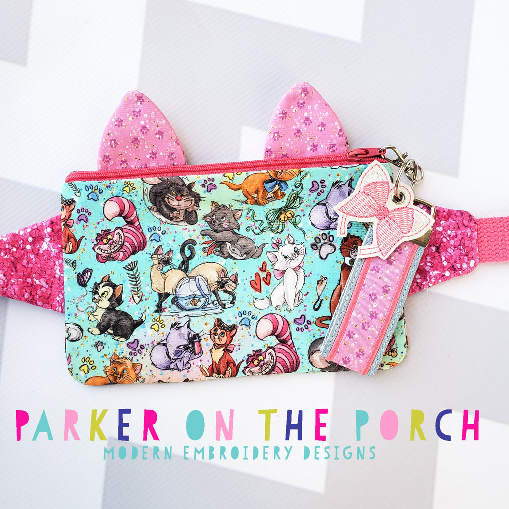Kitty Fanny Pack Zipper Bag and Winter Charm Set 1 Supply List