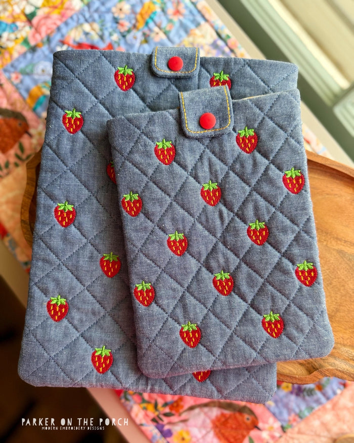 Quilted Strawberry Sleeves + This Week’s Freebie Deal 🍓 - Parker on the Porch