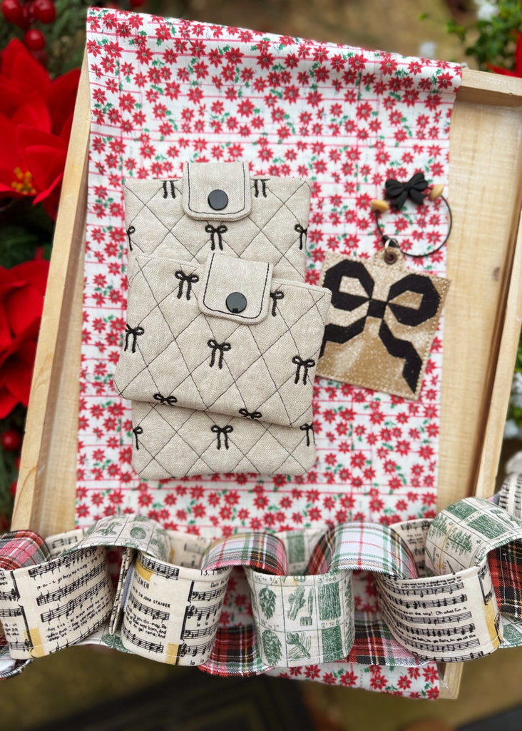 Classic Quilted Bows for all your Holiday Gifts - Parker on the Porch