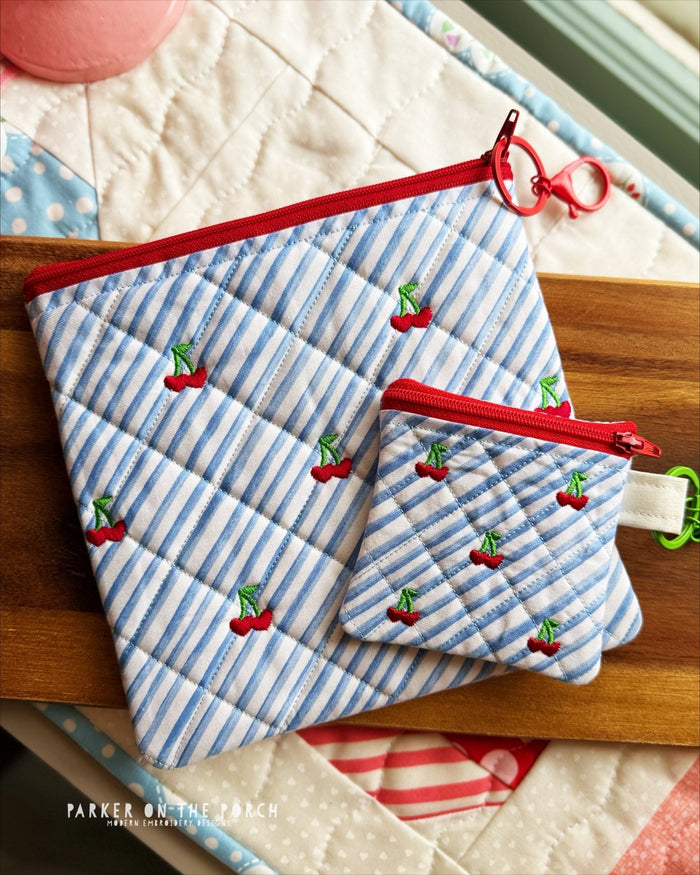 Quilted Cherries Are Here 🍒 New Zipper Bags + BOGO Deal - Parker on the Porch
