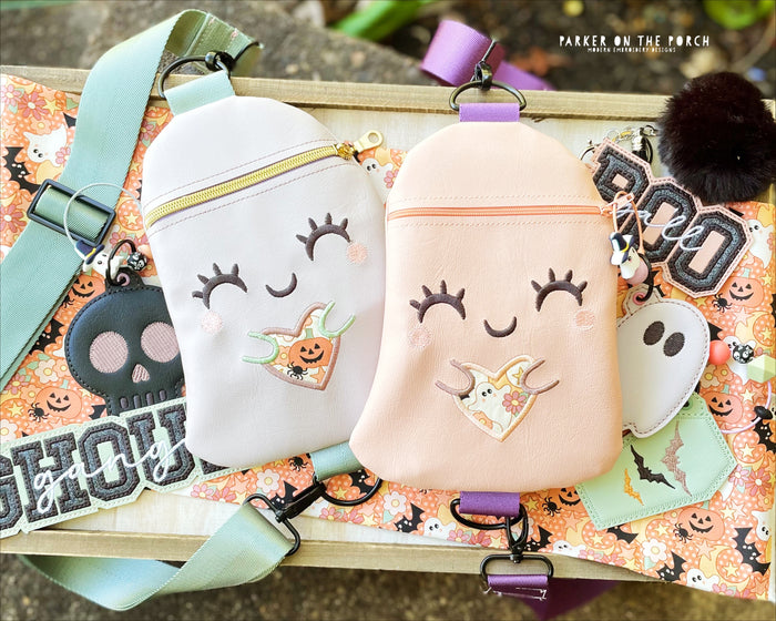 Clean Stitch Ghosts and PUFFY Bag Tags - Parker on the Porch