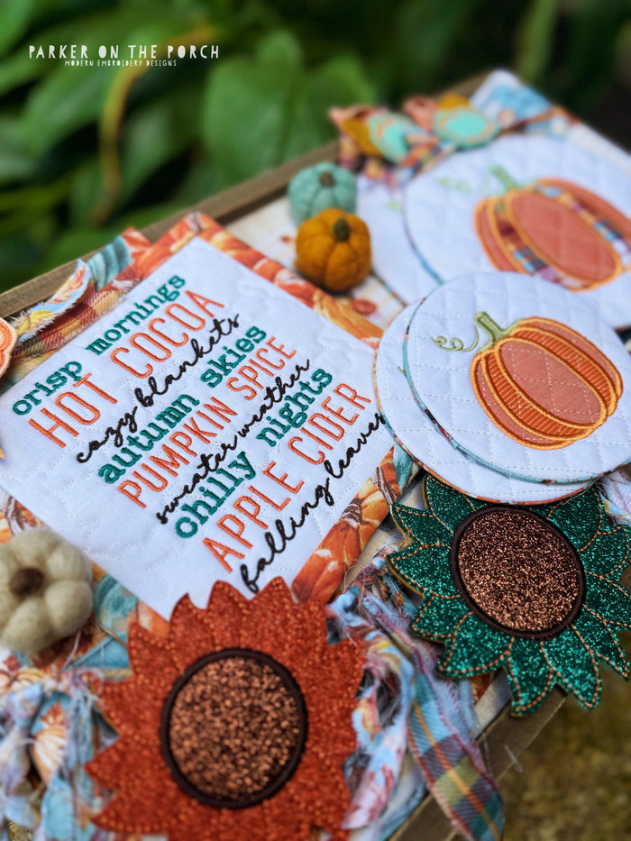 Fall is here! Pumpkins and Mini Quilts oh my! - Parker on the Porch