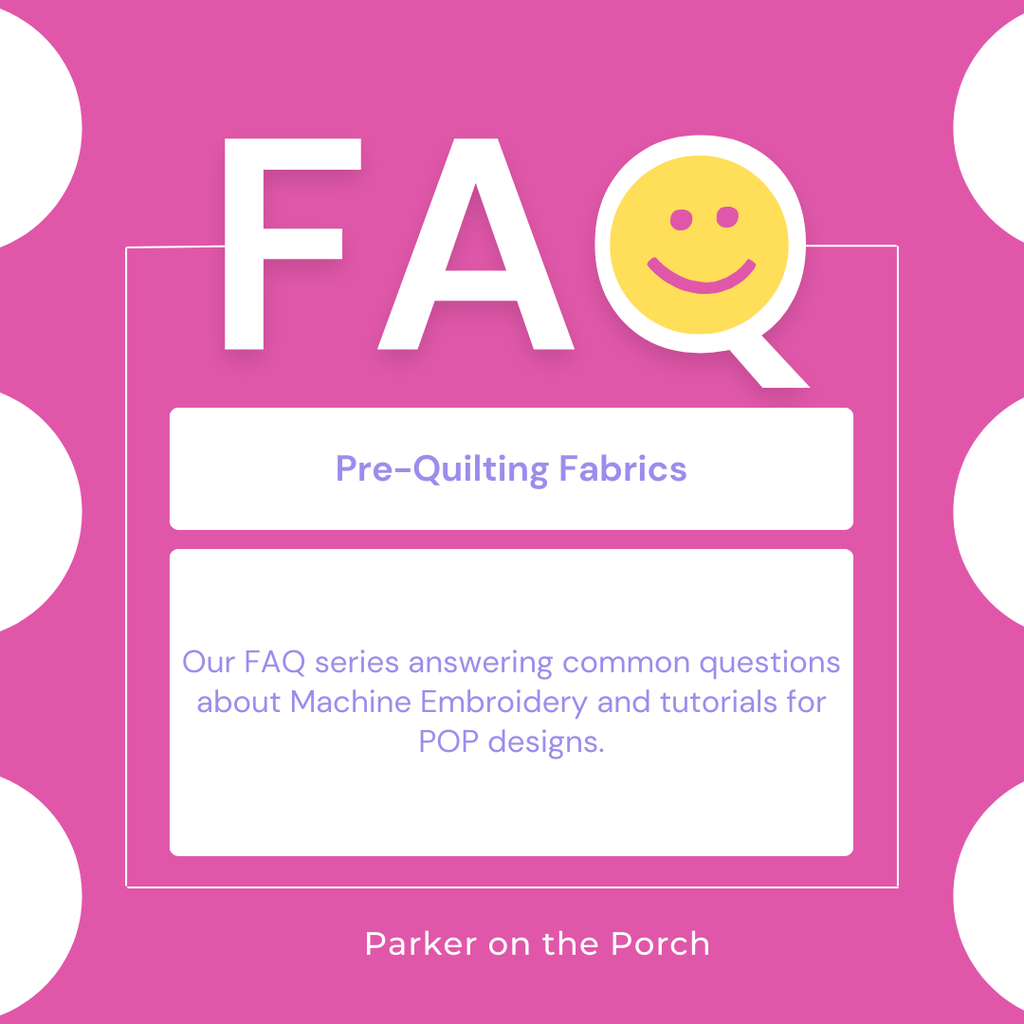 Pre-Quilting Fabric - Parker on the Porch