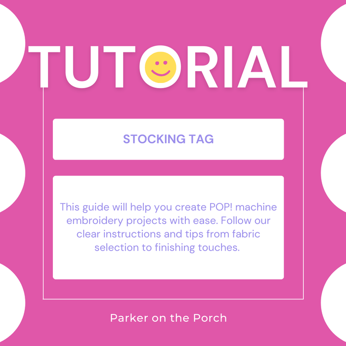 Christmas in July Stocking Tag - Parker on the Porch