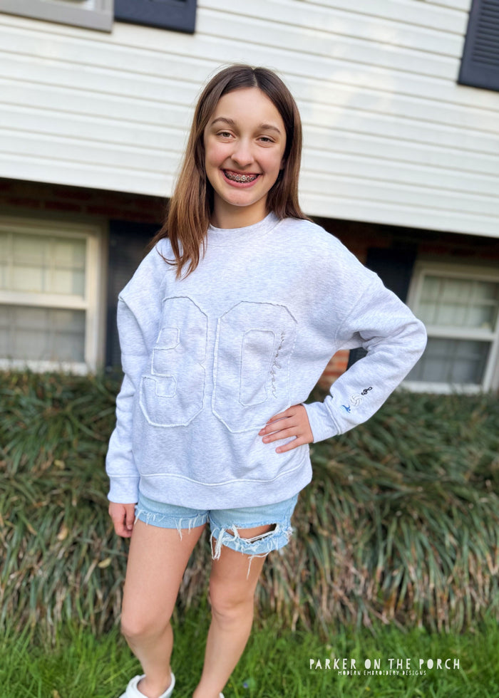 Class of! Shabby Applique- Squad Numbers & Micro Sport Fills - Parker on the Porch