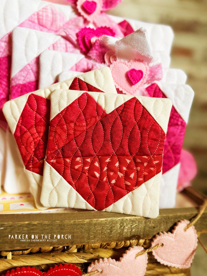 FPP Quilted Hearts! - Parker on the Porch