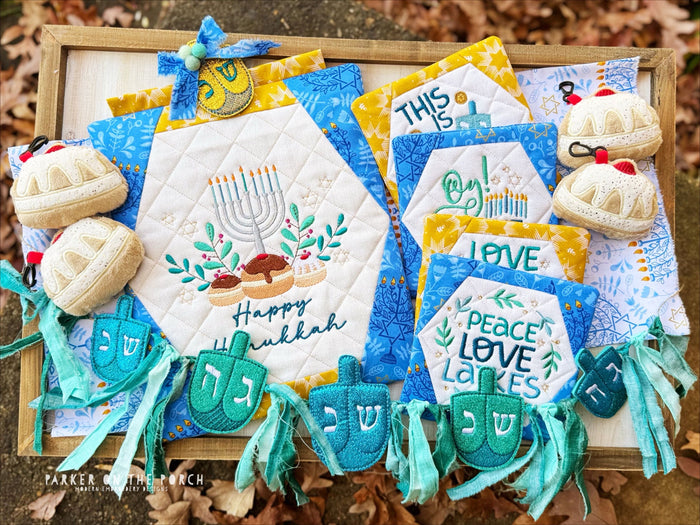 Peace, Love, Hanukkah - Parker on the Porch