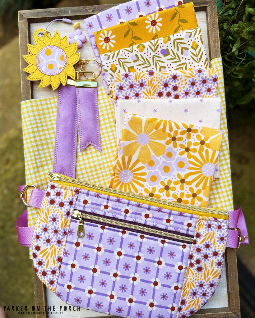 ✂️ Fat Quarter Friday & The new DOUBLE Hipster Crossbody Zipper Bag - Parker on the Porch