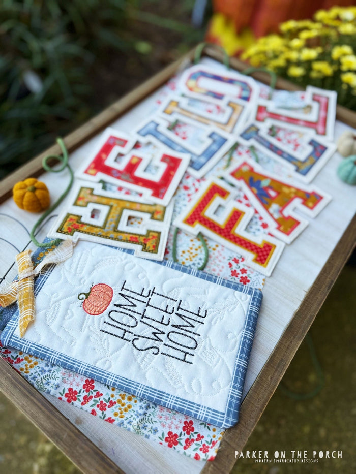 Team Spirit & Seasonal Stitching – Squad Monograms + Fresh Quilt Rack Restocks! - Parker on the Porch