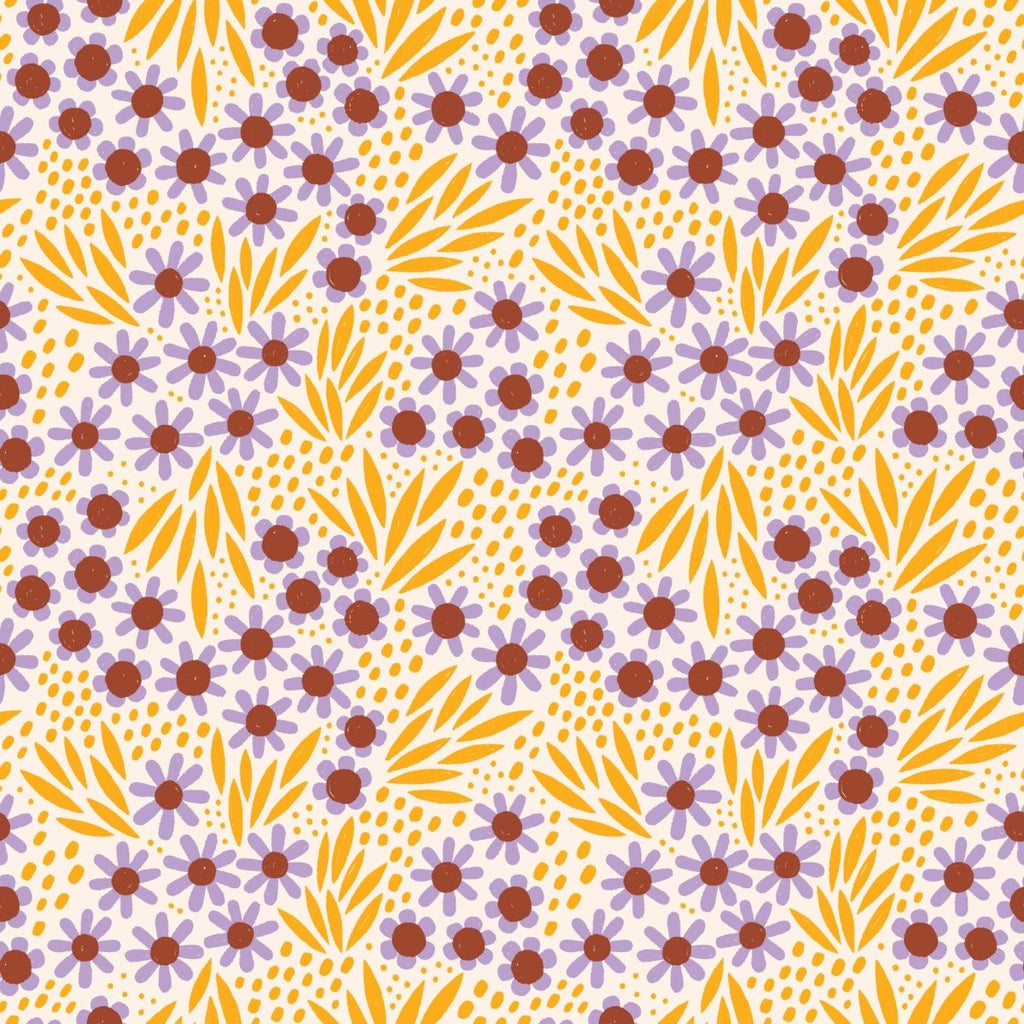 Fat Quarter Fabric Bundle - Retro Meadow - Cloud 9 Fabrics - In the Hoop Embroidery Pattern – Digital Machine Embroidery File Parker on the Porch
