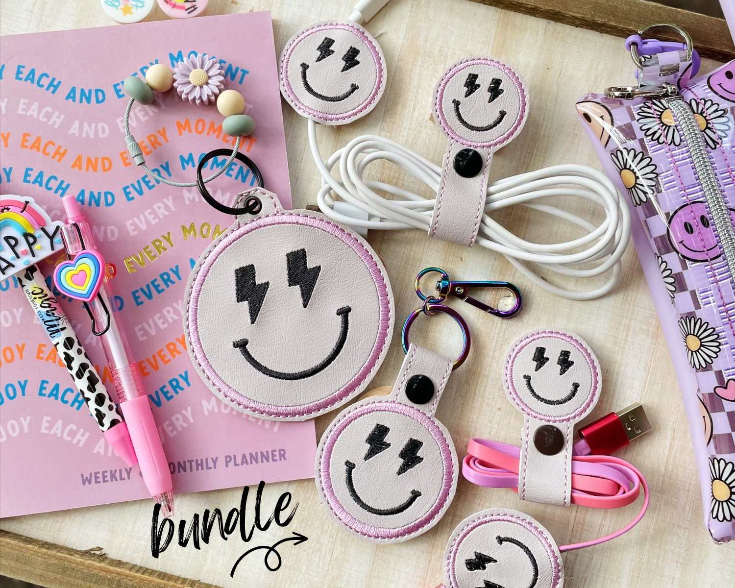 Digital Download- Boho Smiley Lightening- BUNDLE – Parker on the Porch