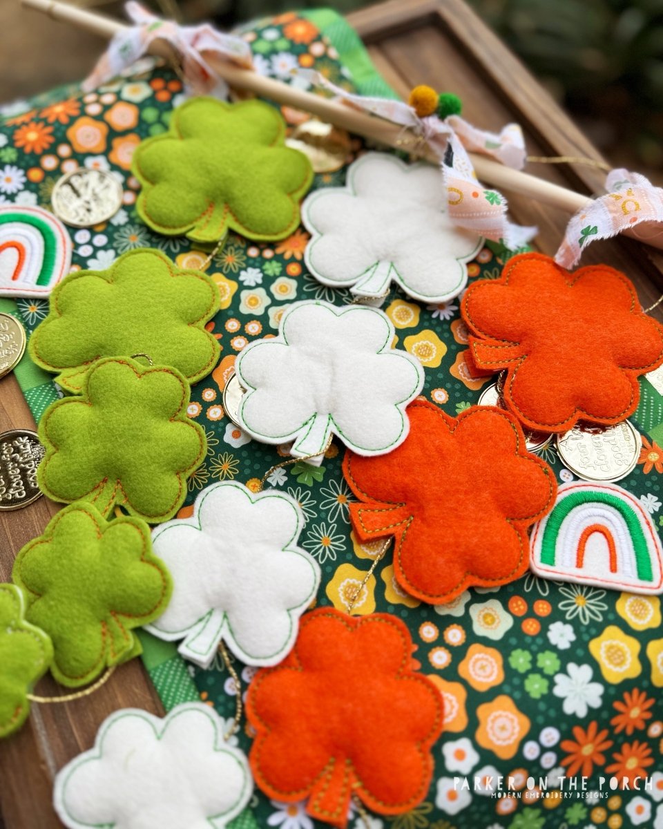 Puff Banner Digital Download - Vertical Puff Banner- Shamrock – Parker on the Porch