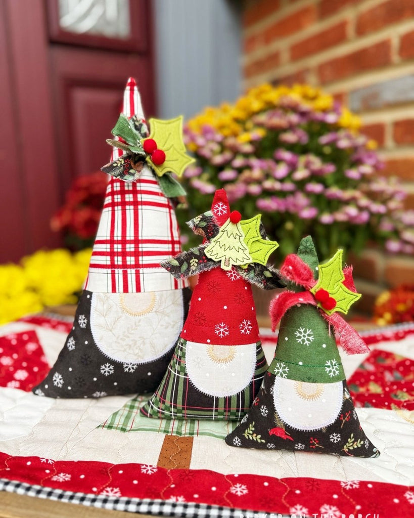 Gnome Shelf Sitter Stuffie – Digital Embroidery Pattern Download - In the Hoop Embroidery Pattern – Digital Machine Embroidery File Parker on the Porch