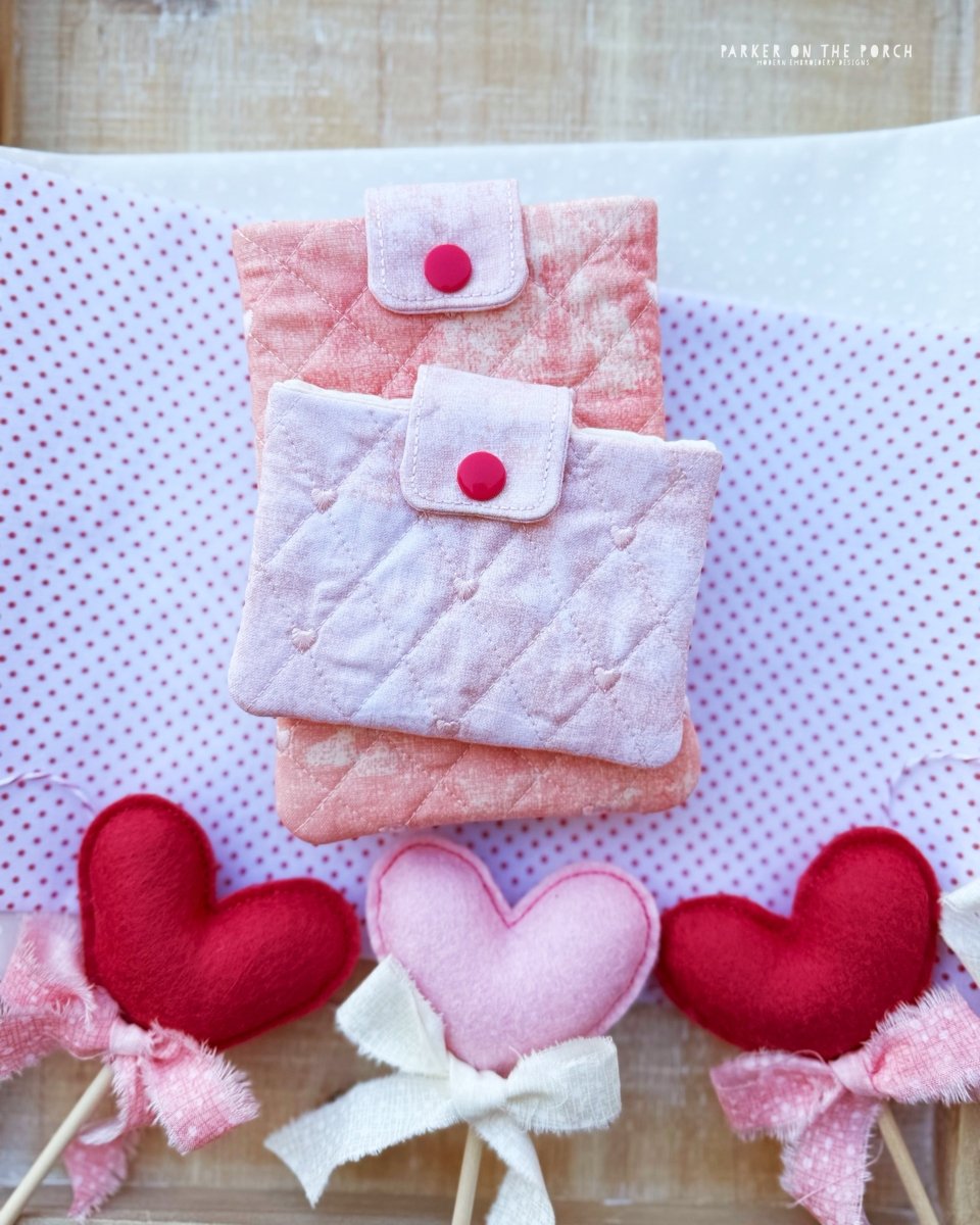 Quilted Heart Card & Phone Sleeve – Digital Embroidery Pattern Downloa ...