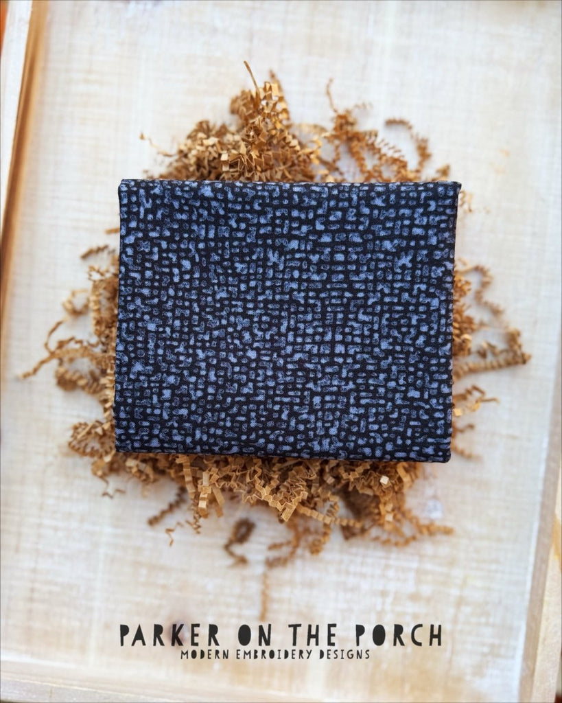 Fabric by the 1/2 Yard - Peppercorn Bedrock - Windham Fabrics - In the Hoop Embroidery Pattern – Digital Machine Embroidery File Parker on the Porch