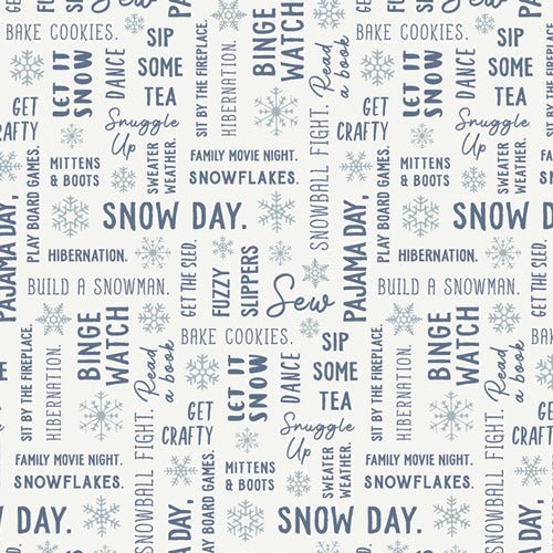 Fat Quarter Fabric Bundle - Snowday - Art Gallery Fabrics - In the Hoop Embroidery Pattern – Digital Machine Embroidery File Parker on the Porch