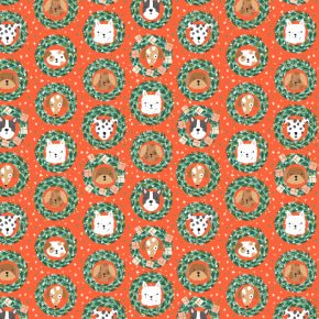 Fat Quarter Fabric Bundle (FULL COLLECTION) - Merry Pawmas - Cotton + Steel Fabrics - In the Hoop Embroidery Pattern – Digital Machine Embroidery File Parker on the Porch