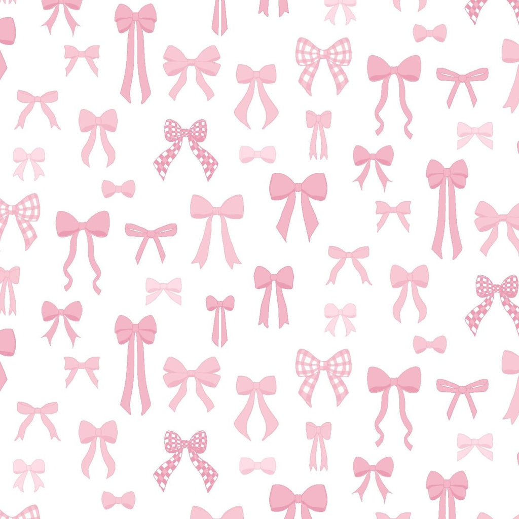 Tied With A Bow - Resplendent Ribbons - Ballerina Pink Fabric - RJR Fabrics - In the Hoop Embroidery Pattern – Digital Machine Embroidery File Parker on the Porch