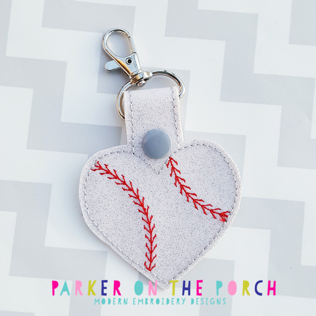 Digital Download - Baseball Heart Snaptab - Parker on the Porch
