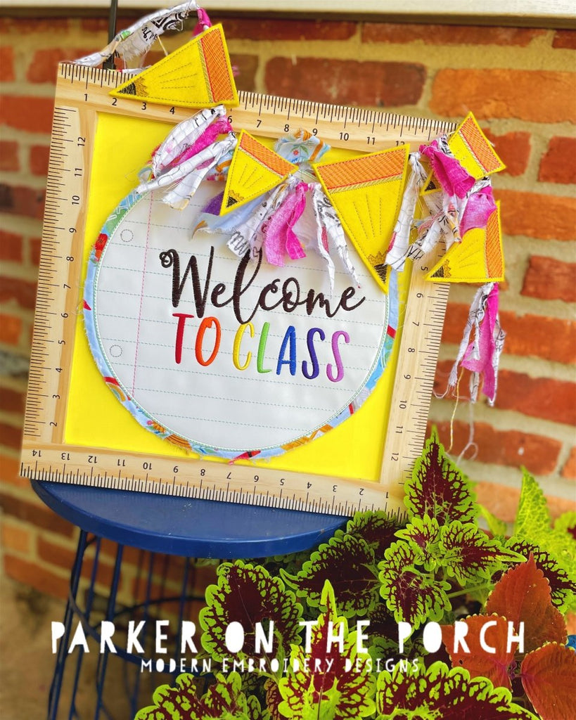 Notebook Paper Welcome Mat Digital Download- Notebook Paper Door Hanger - Banner - Welcome to Cla ...