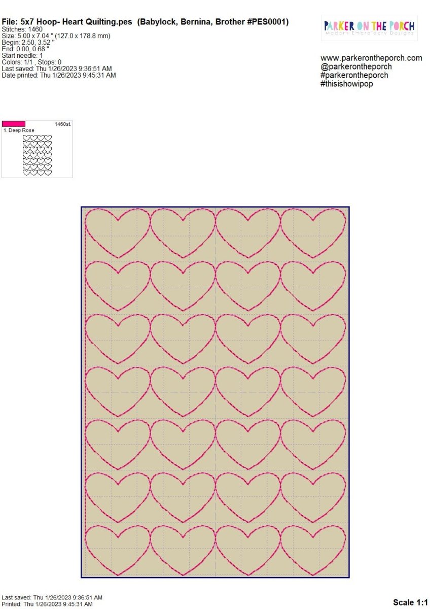 Heart Fill Pattern Digital Download- I Love Coffee Collection- Heart Quilting Fill ...