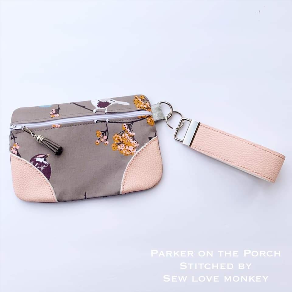 Digital Download - The Original Clutch FRONT ZIP Zipper Bag - in the hoop machine embroidery ITH pattern