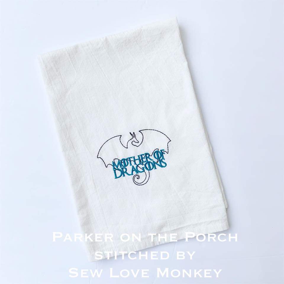 Digital Download- Mother of Dragons Embroidery Fill - in the hoop machine embroidery ITH pattern