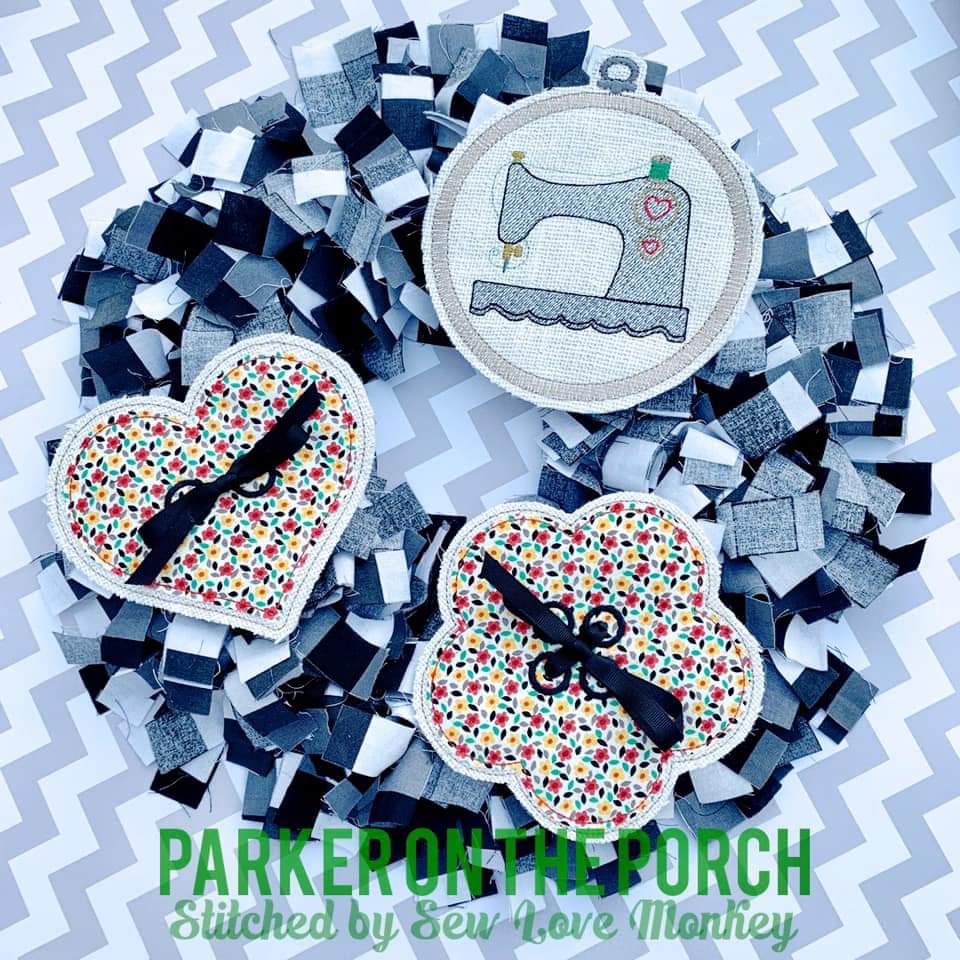 Digital Download- Embroidery Hoop Sewing Banner Bundle - in the hoop machine embroidery ITH pattern