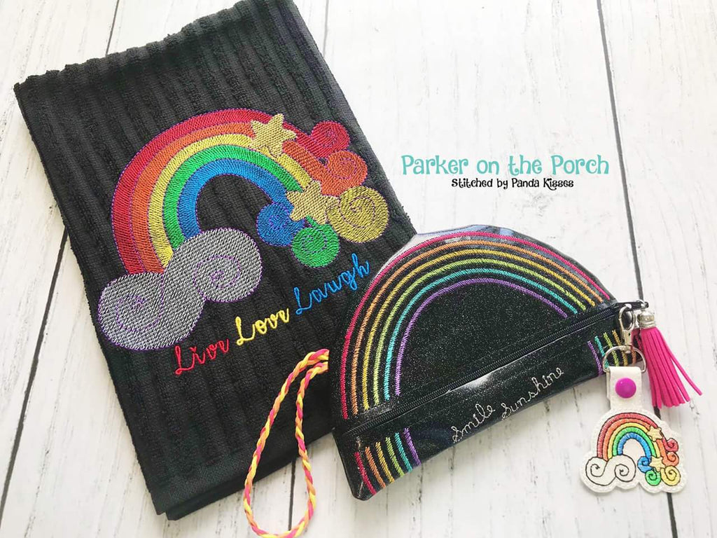 Digital Download- Unicorn Rainbow Sketch Embroidery Fill - in the hoop machine embroidery ITH pattern