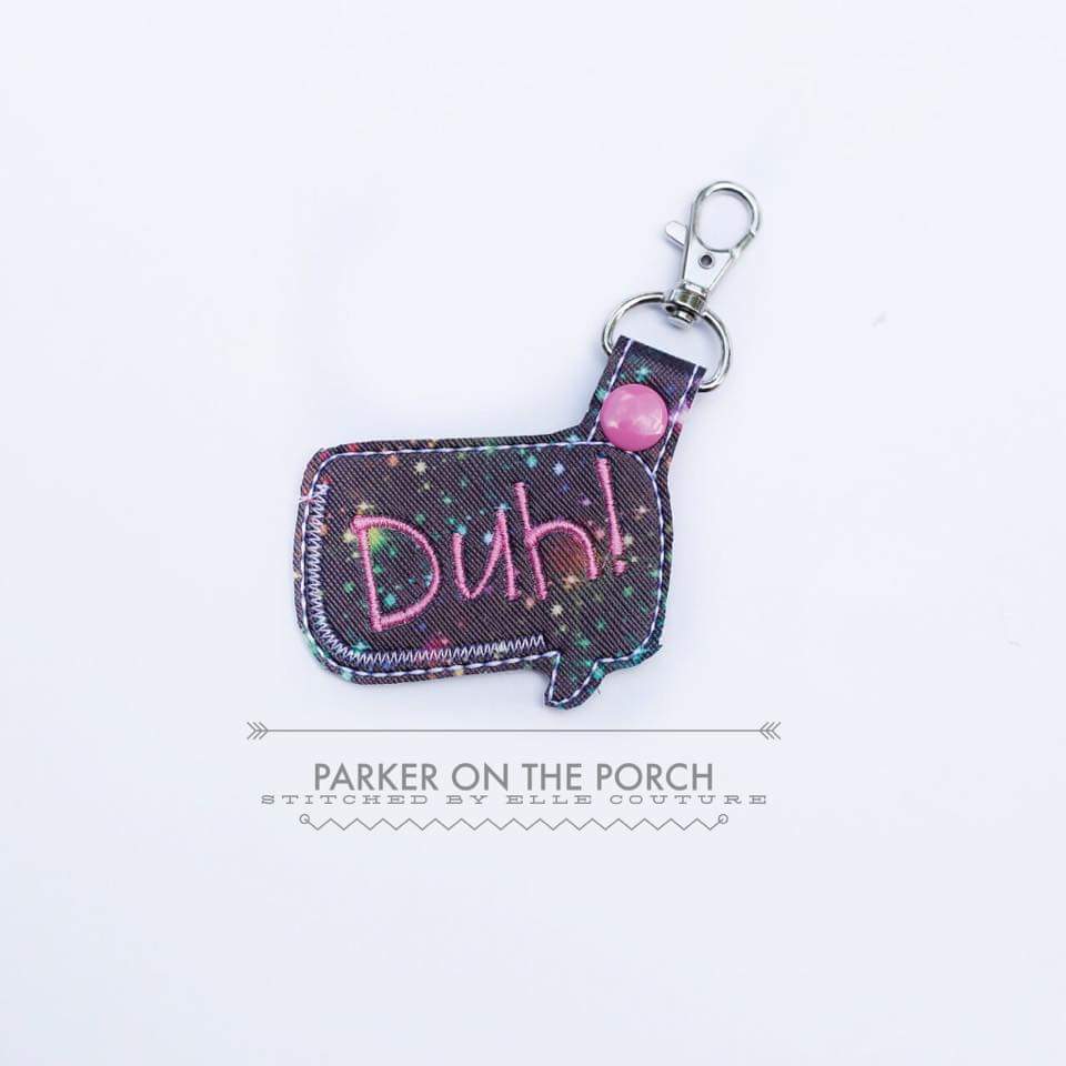 Digital Download- Speech Bubbles Snaptab Set - in the hoop machine embroidery ITH pattern
