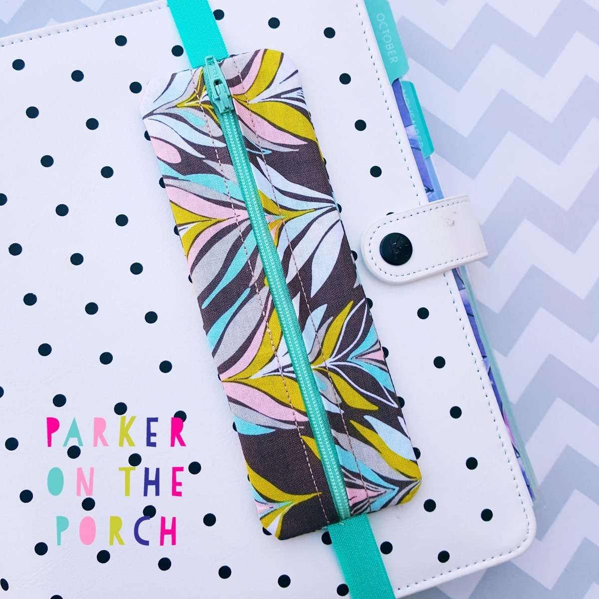 Digital Download - Pen Keeper Zipper Bag - Planner Band – Parker.