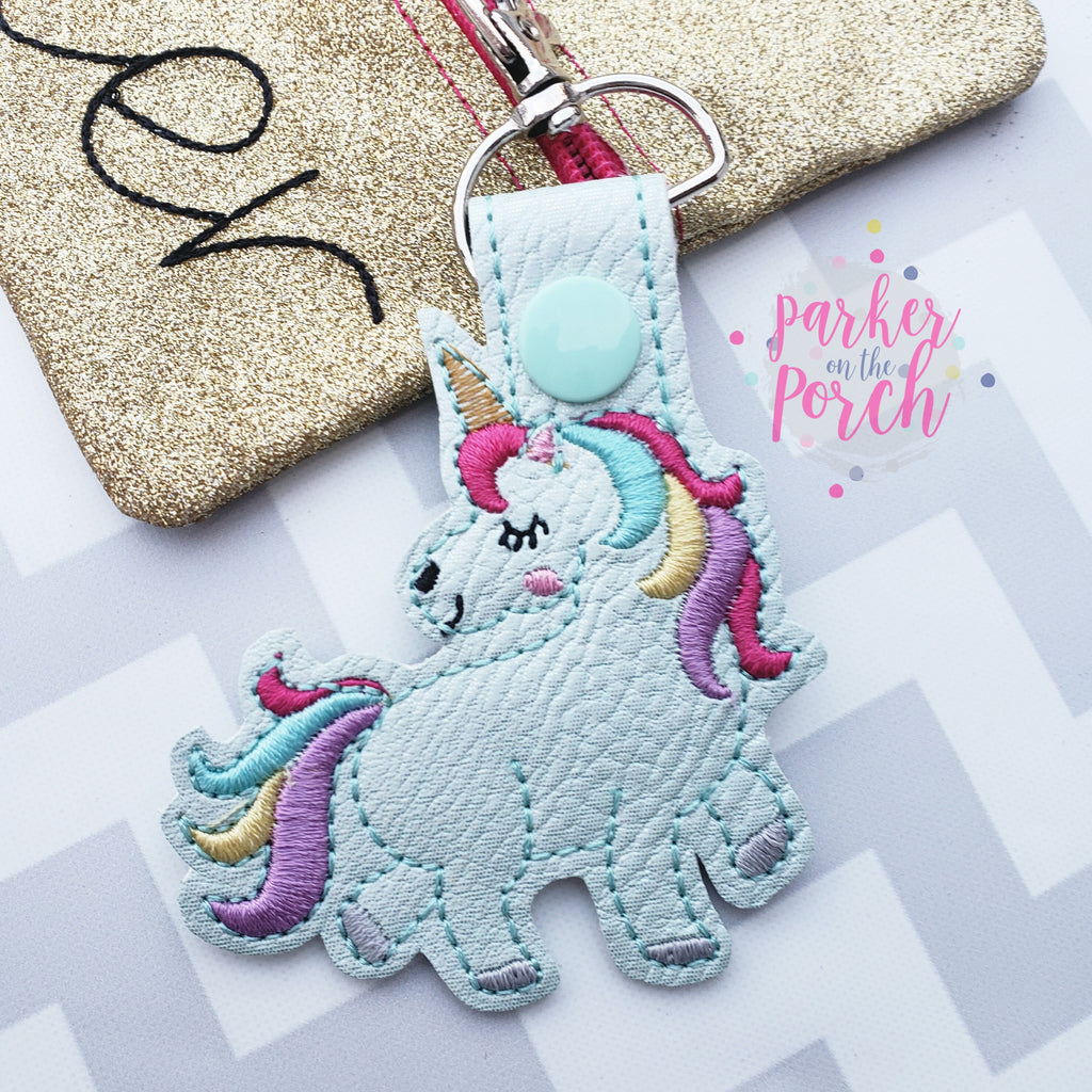 Digital Download- -Unicorn 2.0 Snaptab - in the hoop machine embroidery ITH pattern