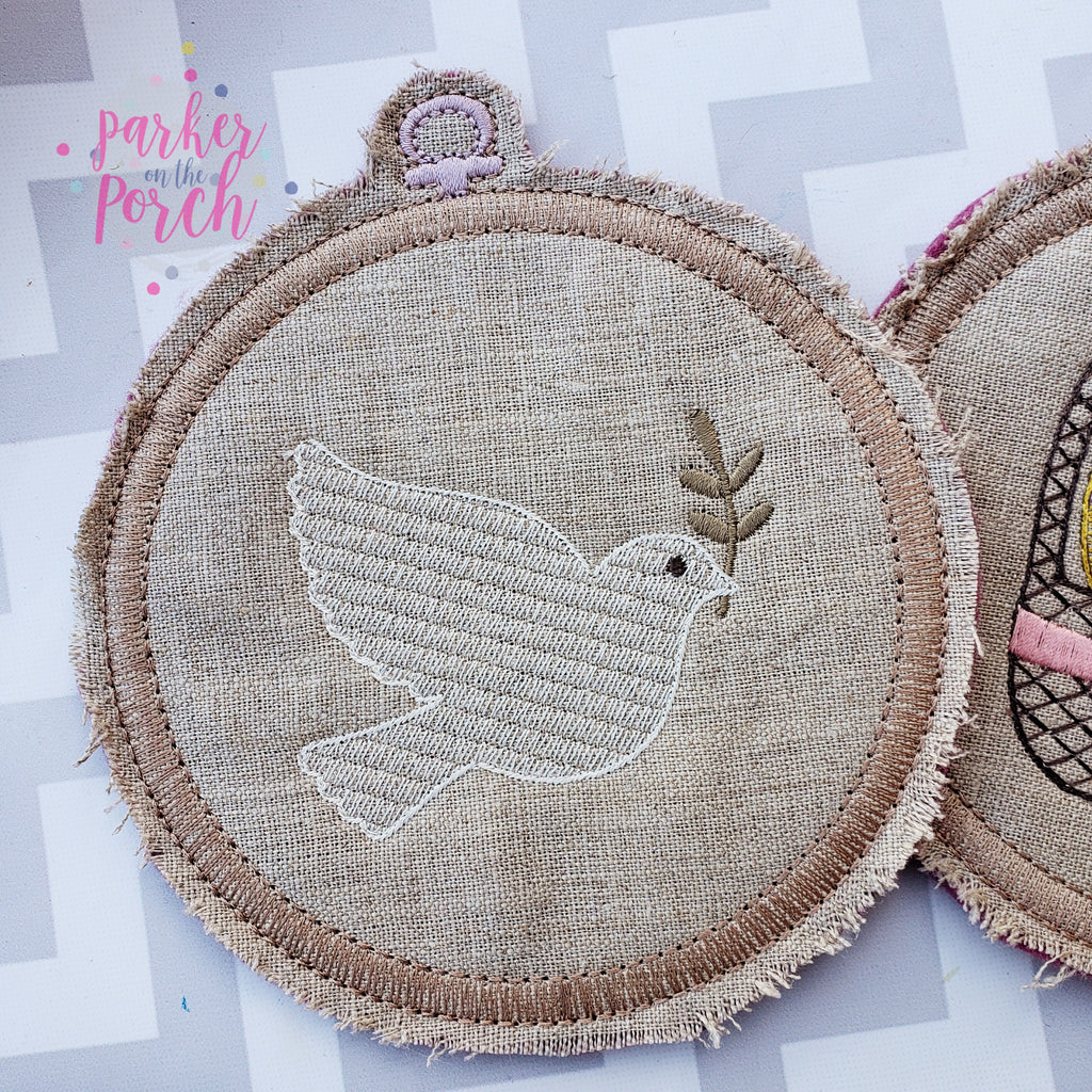 Digital Download- Embroidery Hoop Banner - Easter Set - in the hoop machine embroidery ITH pattern