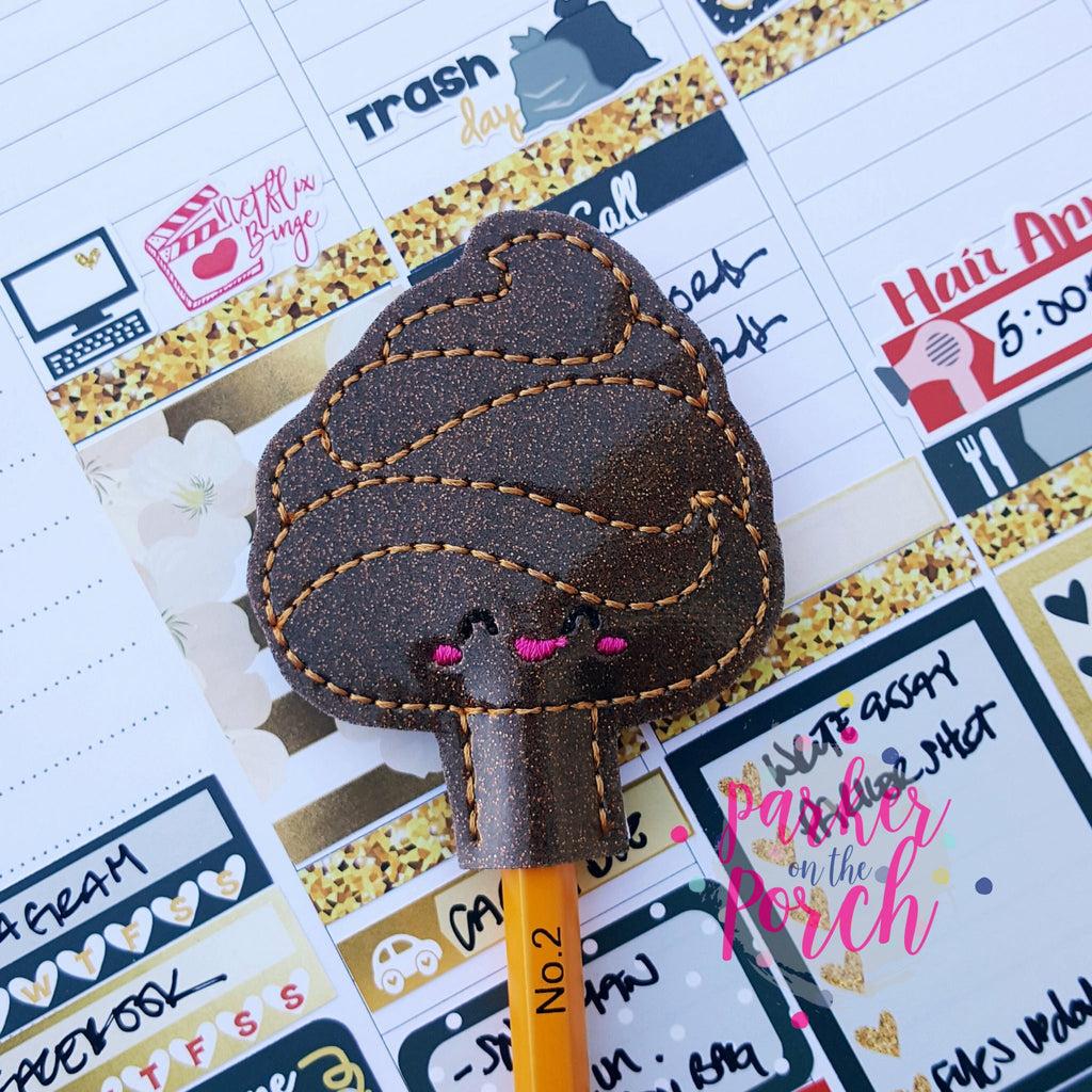 Digital Download- Poop Emoji Pencil Topper - Parker on the Porch, LLC