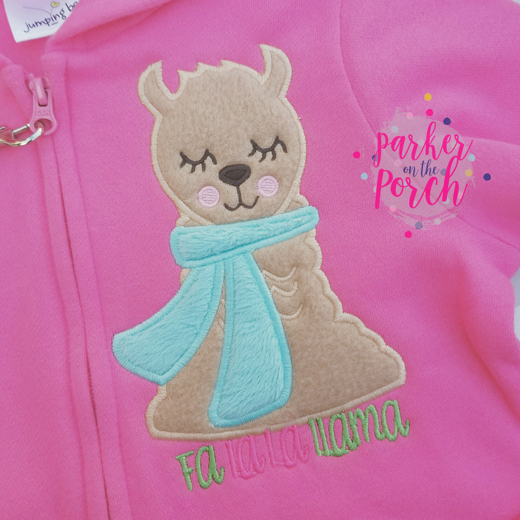 Digital Download- FALALA LLAMA Applique - in the hoop machine embroidery ITH pattern