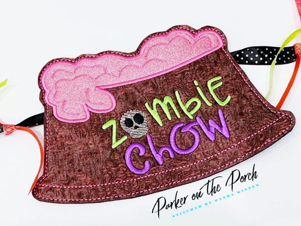 Digital Download- Zombie Pets Banner - in the hoop machine embroidery ITH pattern
