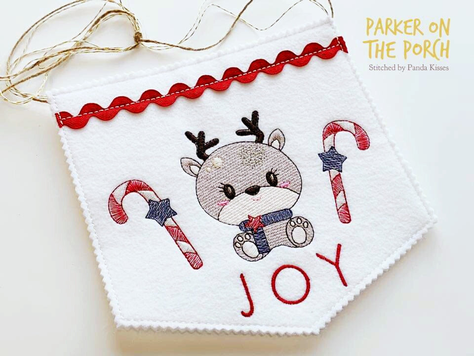 Digital Download- Reindeer Sketch Trio - in the hoop machine embroidery ITH pattern