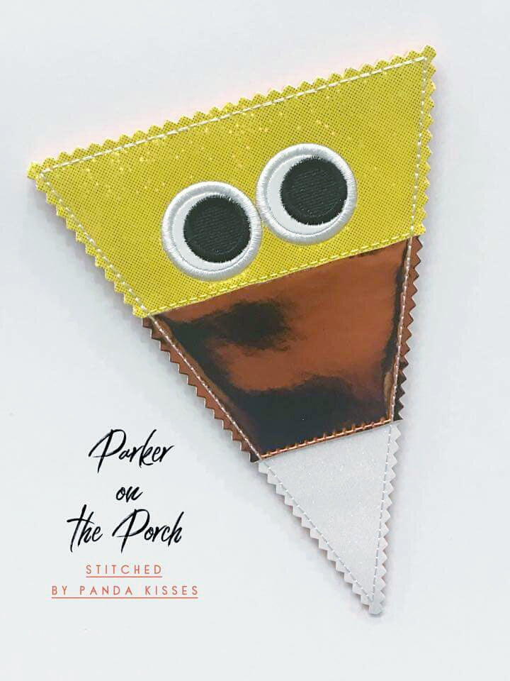 Digital Download- Boo Crew Pennant Banner - in the hoop machine embroidery ITH pattern