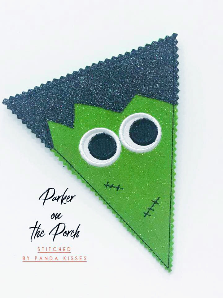 Digital Download- Boo Crew Pennant Banner - in the hoop machine embroidery ITH pattern